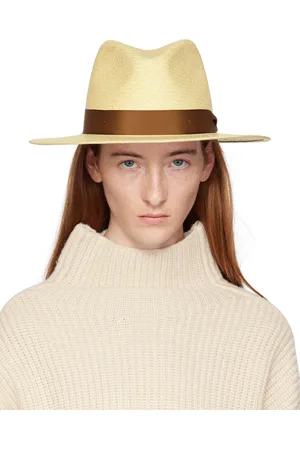 RAG&BONE Beige Trim Panama Hat