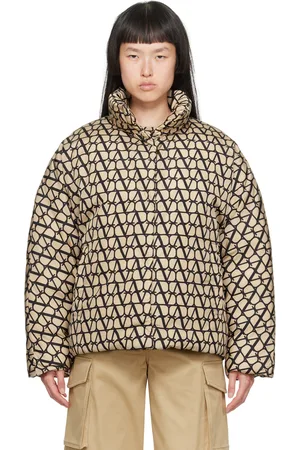 VALENTINO Beige Iconographe Down Jacket