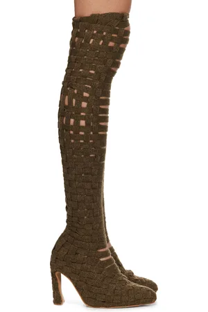 Isa Boulder Khaki Bandage Boots