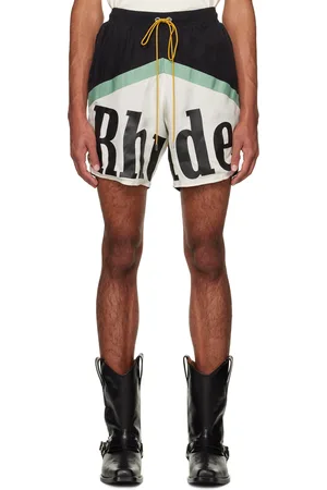 Rhude Black & Off-White Awakening Shorts