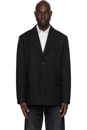 mfpen Black Peaked Lapel Blazer