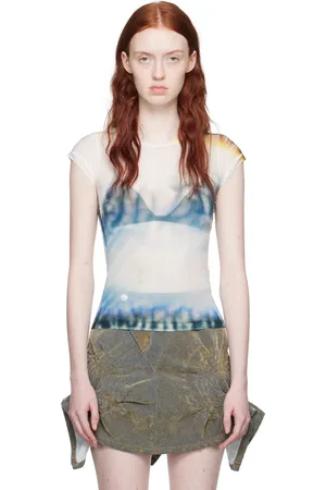 Masha Popova White Smokey Headlight T-Shirt