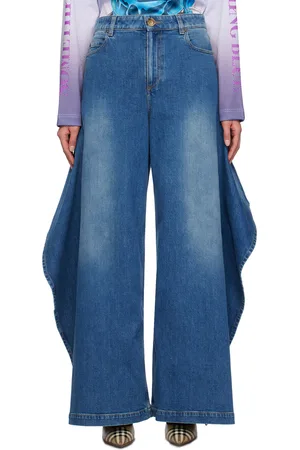 Burberry Blue Wide Jeans