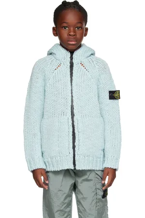Stone Island Kids Blue Patch Hoodie