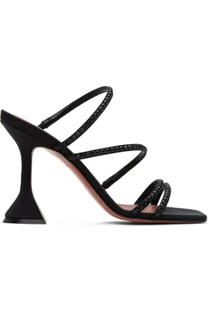 Amina Muaddi Naima Crystal Heeled Sandals