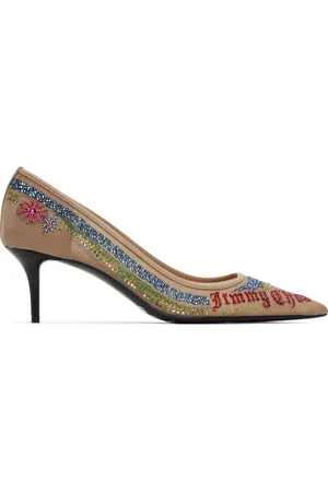 Jimmy Choo / Jean Paul Gaultier Beige Swarovski 60 Pumps