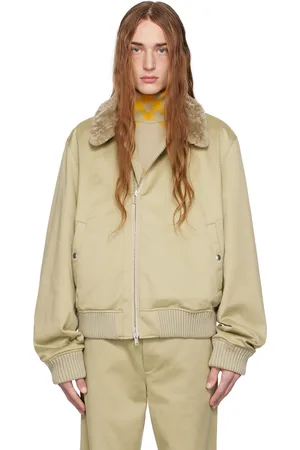 Burberry Khaki Zip Bomber Jacket