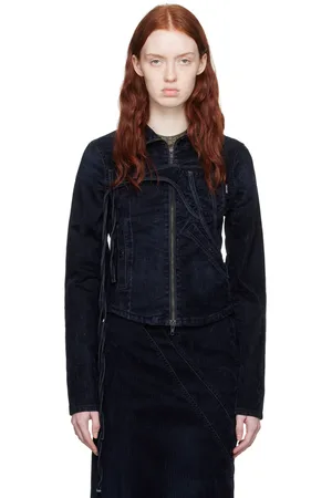 OTTOLINGER Navy Fitted Denim Jacket