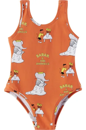 The Animals Observatory Kids Trout One-Piece Swimsuit