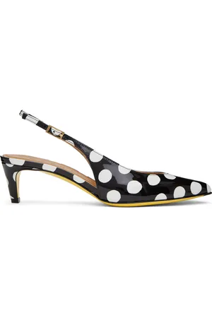 Marni Black & White Polka Dot Heels