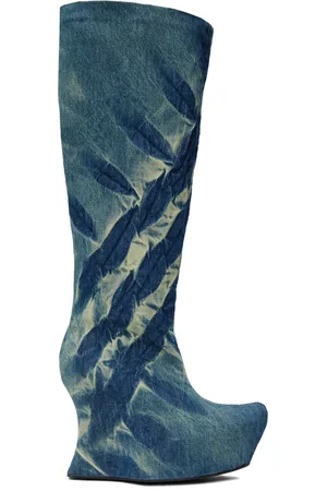 Masha Popova Blue Roadkill Boots