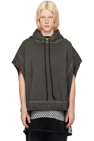 Nicolas Andreas Taralis Gray Raw Edge Hoodie