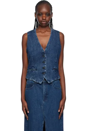 RAG&BONE Navy Priya Denim Vest