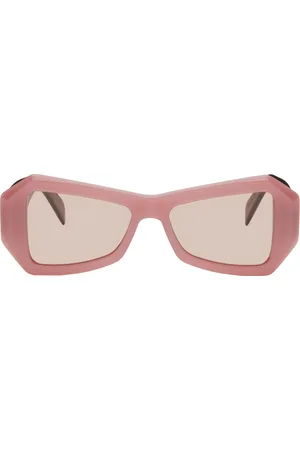Retrosuperfuture Pink & Burgundy Tempio Sunglasses