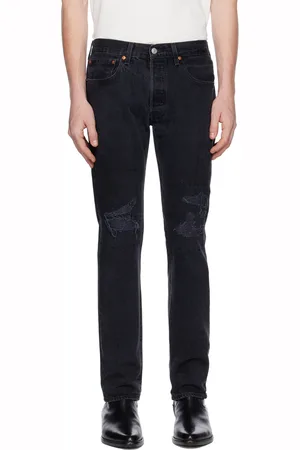 RE/DONE Black Sashiko Jeans