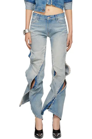 Y / PROJECT Blue Hook & Eye Jeans