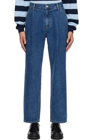 UNIFORM Indigo One Tuck Jeans