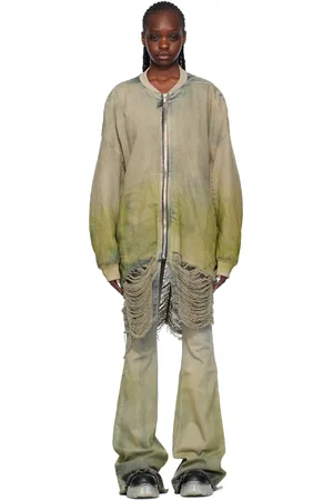 Rick Owens Off-White Jumbo Peter Down Denim Bomber Jacket