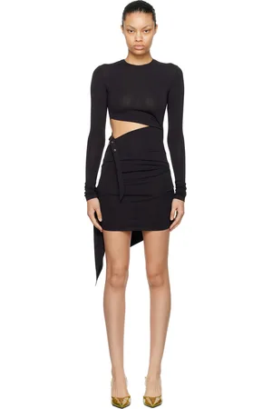 The Attico Black Cutout Minidress