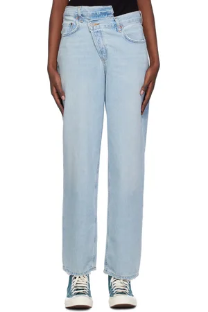 AGOLDE Blue Criss Cross Upsized Jeans