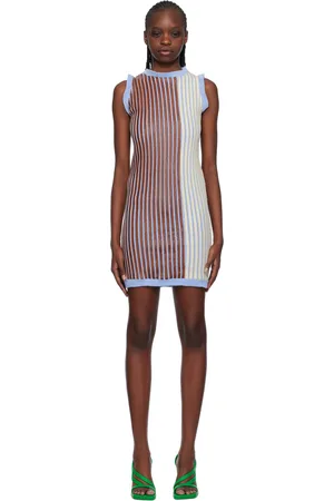 Stanley SSENSE Exclusive Off-White & Brown Minidress