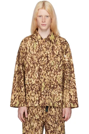 SOUTH2 WEST8 Beige Camo Shirt