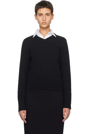 The Row Navy Enrica Sweater