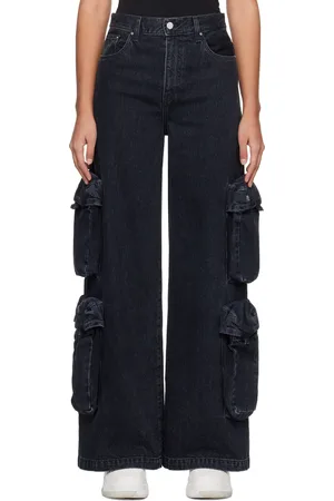 AMIRI Black Baggy Cargo Jeans