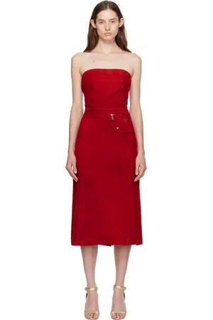 Saks Potts Ira Leather Midi Dress