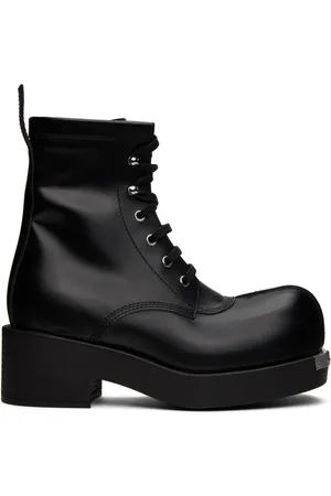 Maison Margiela Black Patent Leather Ankle Boots