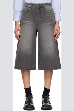 Low Classic Gray Faded Denim Shorts