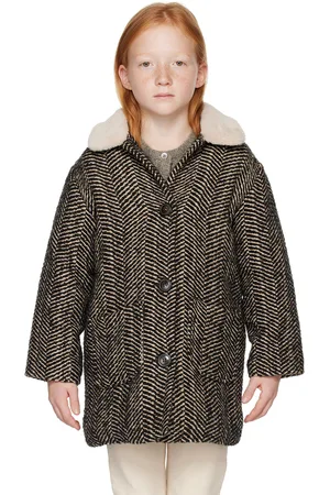BONTON Kids Black & Beige Daniel Coat