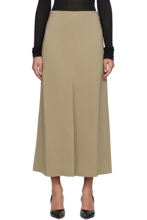BITE Taupe Vented Maxi Skirt