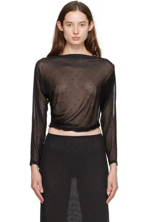 Anna Sui Rhinestone Long Sleeve T-Shirt