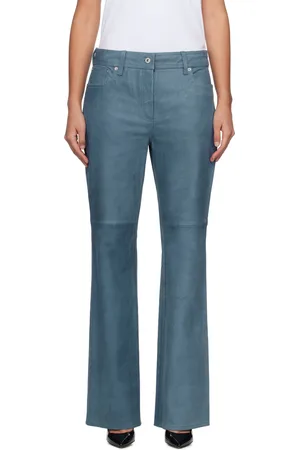 Stand Studio Blue Sahara Leather Pants