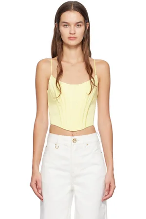 ZIMMERMANN Yellow Scoop Neck Camisole