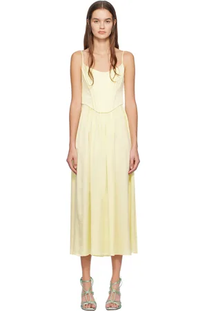 ZIMMERMANN Yellow Paneled Midi Dress
