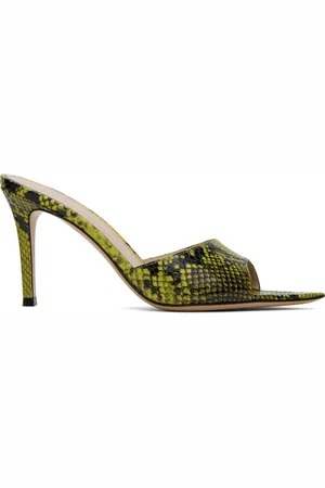 Gianvito Rossi SSENSE Exclusive Green & Black Heeled Sandals