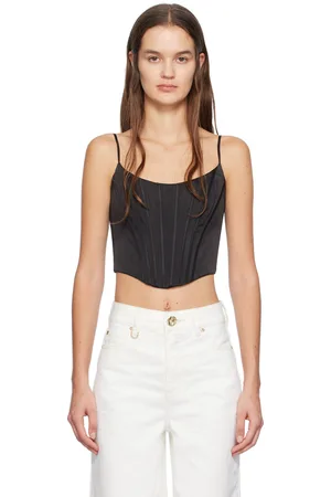 ZIMMERMANN Black Scoop Neck Camisole