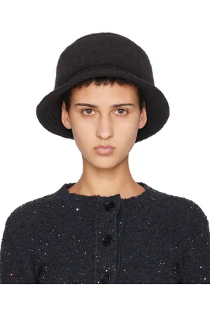 Marni Black Brushed Alpaca Bucket Hat