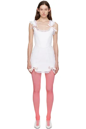 PRISTINE White Diana Denim Minidress