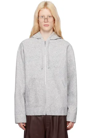 Bottega Veneta Gray Printed Leather Jacket