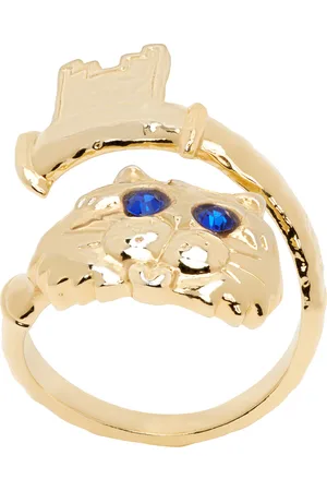 Chopova Lowena Gold Eyes & Key Ring