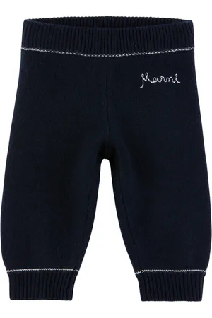Marni Baby Navy Embroidered Lounge Pants