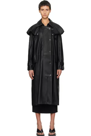 Paris Georgia Emma Faux-Leather Trench Coat