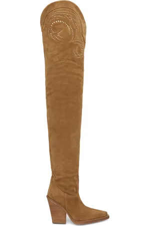 PARIS TEXAS Tan Holly Dakota Over-The-Knee Boots