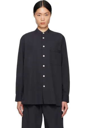 Tekla Navy Birkenstock Edition Pyjama Shirt