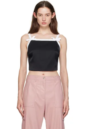Msgm Black Bow Camisole