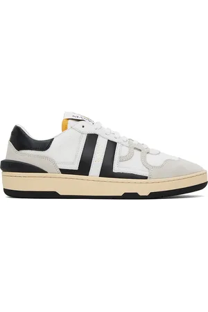 Lanvin White & Black Clay Sneakers