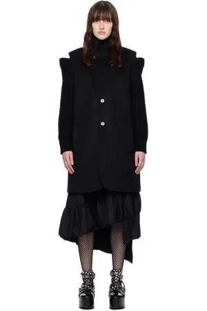 NOIR KEI NINOMIYA Black Cutout Coat